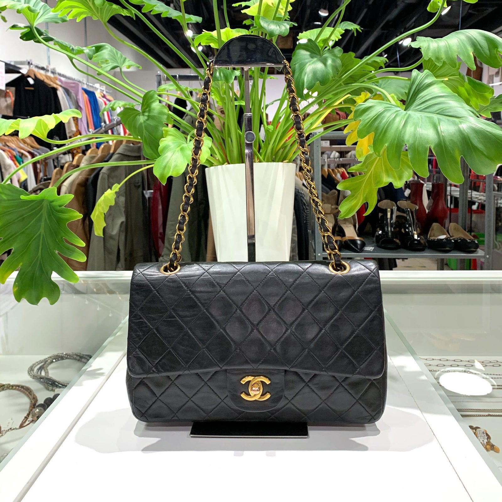 Lambskin Quilted Medium Double Flap