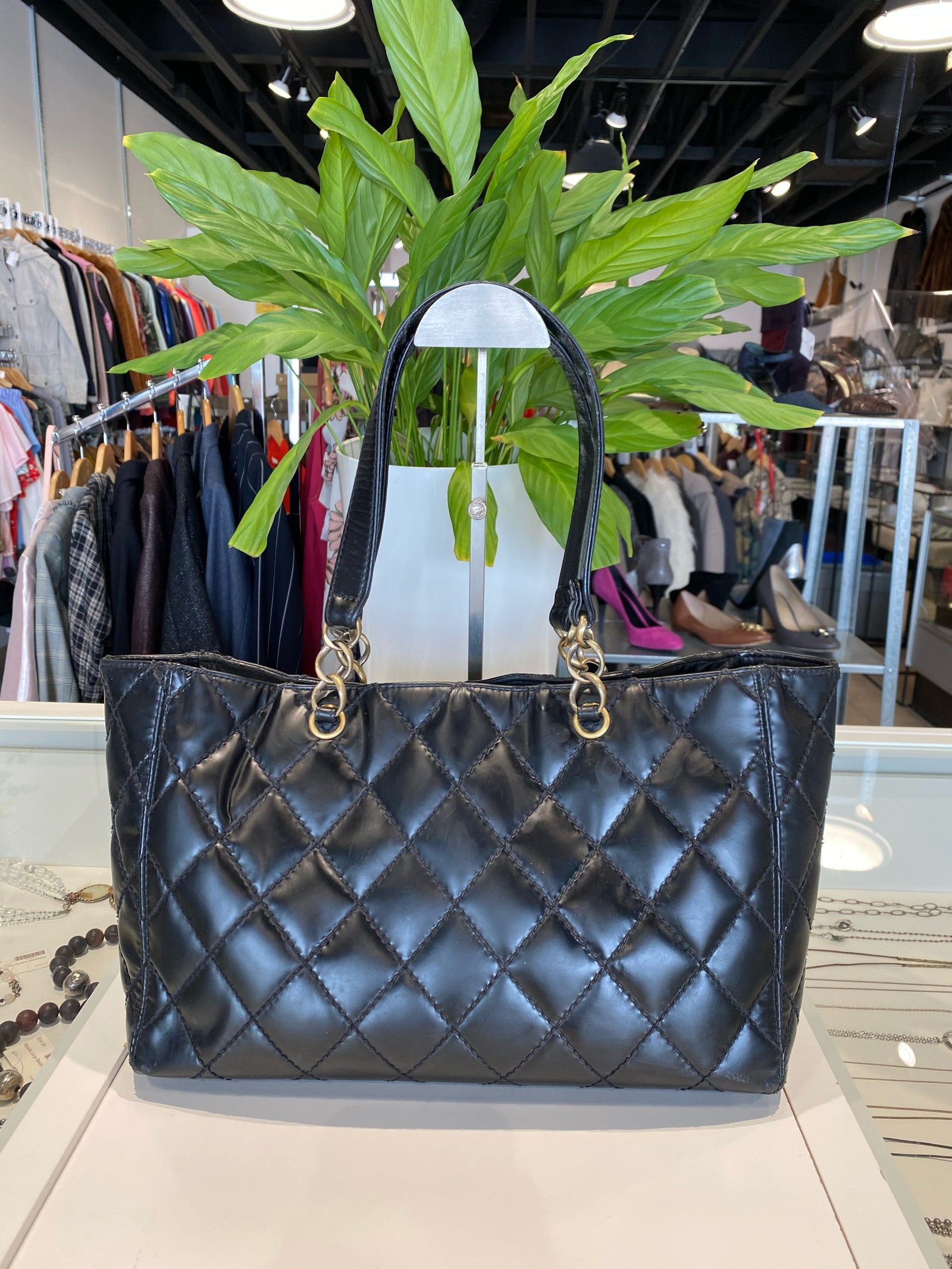 Matte Quilted Tote