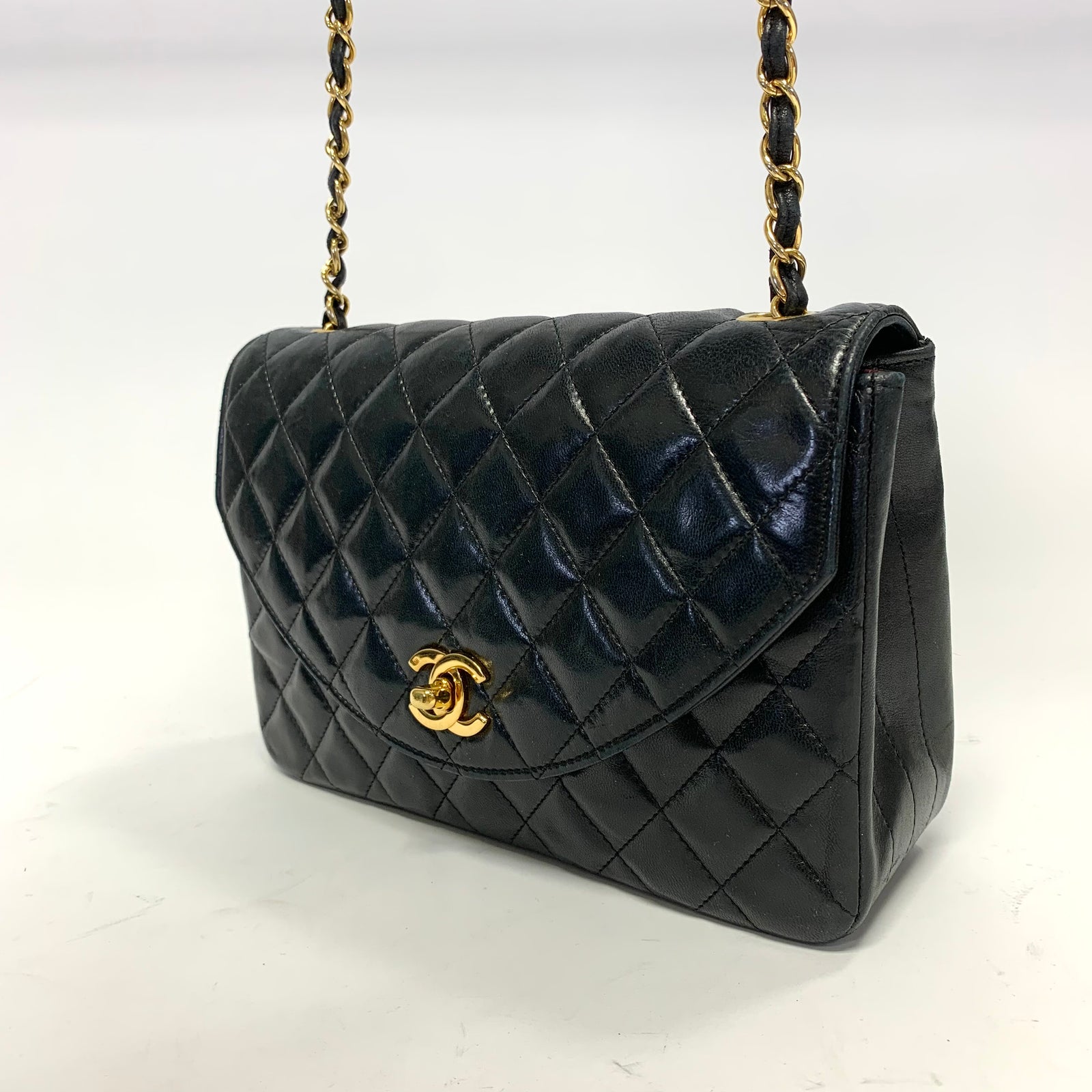 Lambskin Quilted Small Single Flap