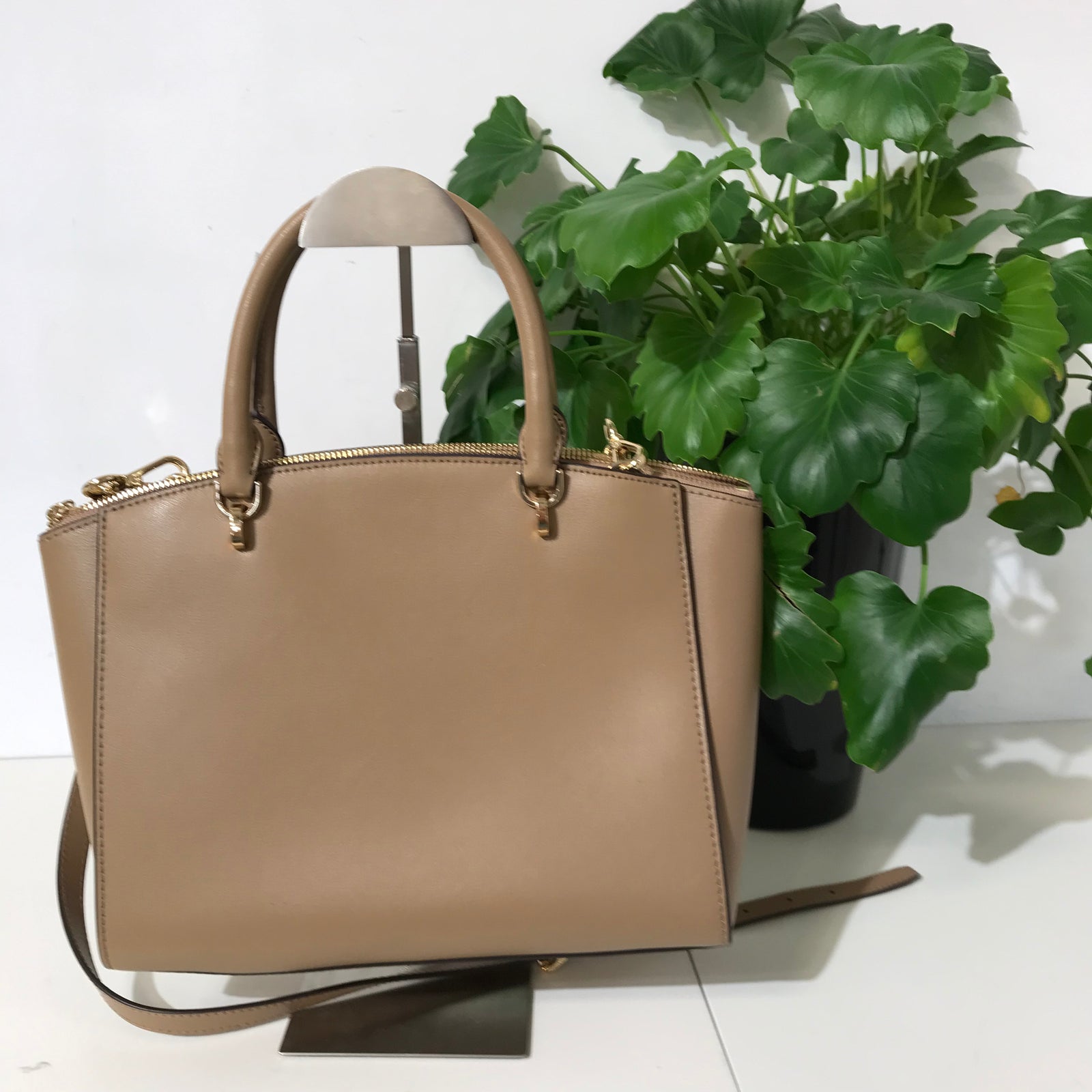 Beige Satchel