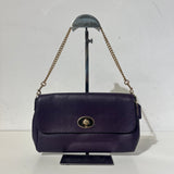Purple Gold Chain Bag