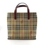 Coated Canvas Check Tote