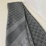 GG Monogram Wool/Silk Scarf Unisex