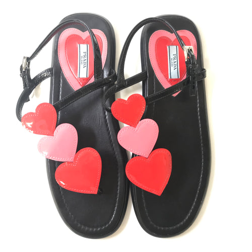 Triple Heart Sandals 39
