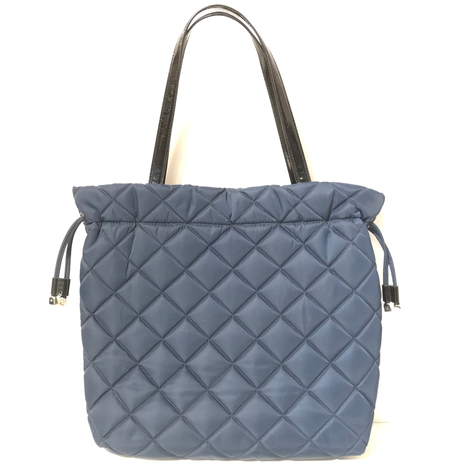 Navy Quilted Tote