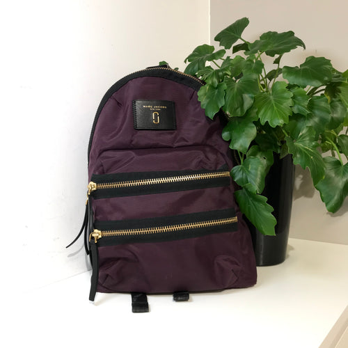Nylon Biker Backpack Black