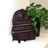 Nylon Biker Backpack Black