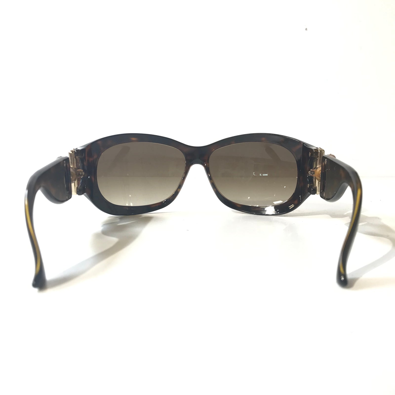 Rectangle Horsebit Bamboo Sunglasses