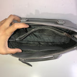 Saffiano Lux Large Promenade Tote Marmo