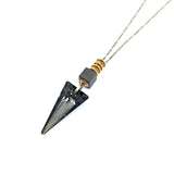 Lariat Large Crystal Pendant Necklace