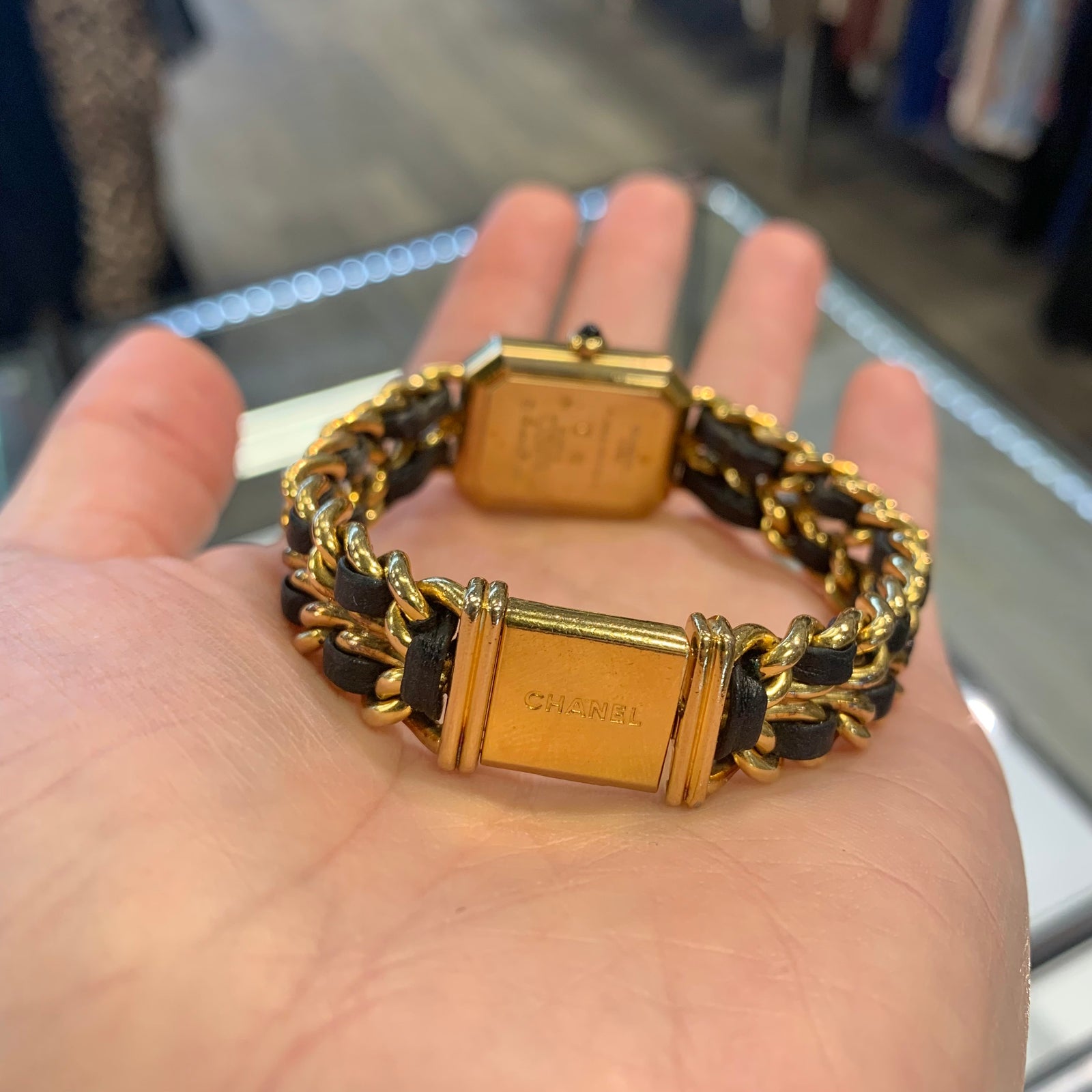 Chanel gold chain watch hotsell