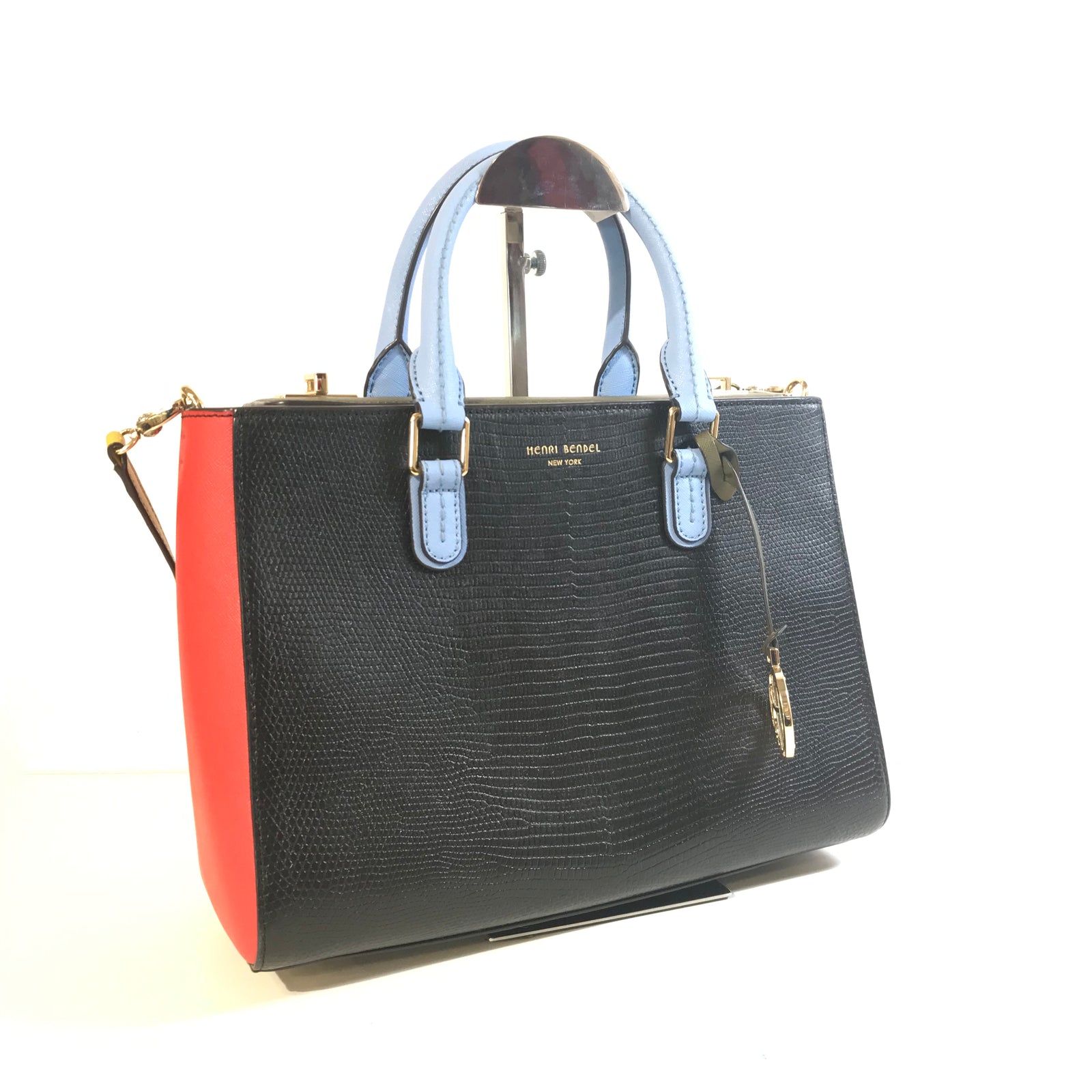 Multicolour Colour Block Satchel