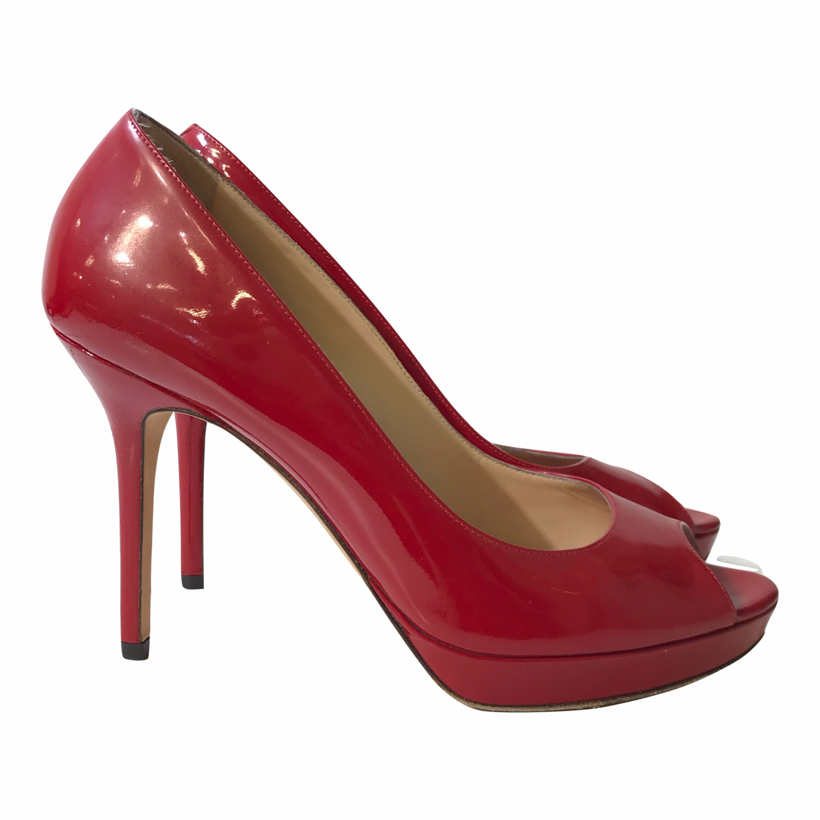 Red Peep Toe Pumps – Loom & Magpie Boutique