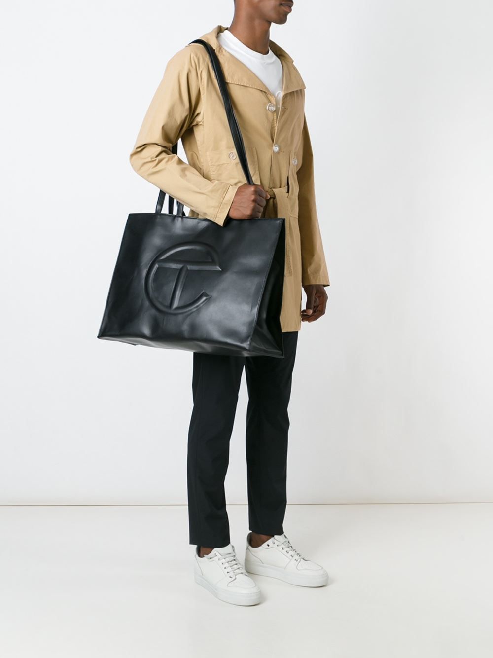 Large Black Shopping Bag