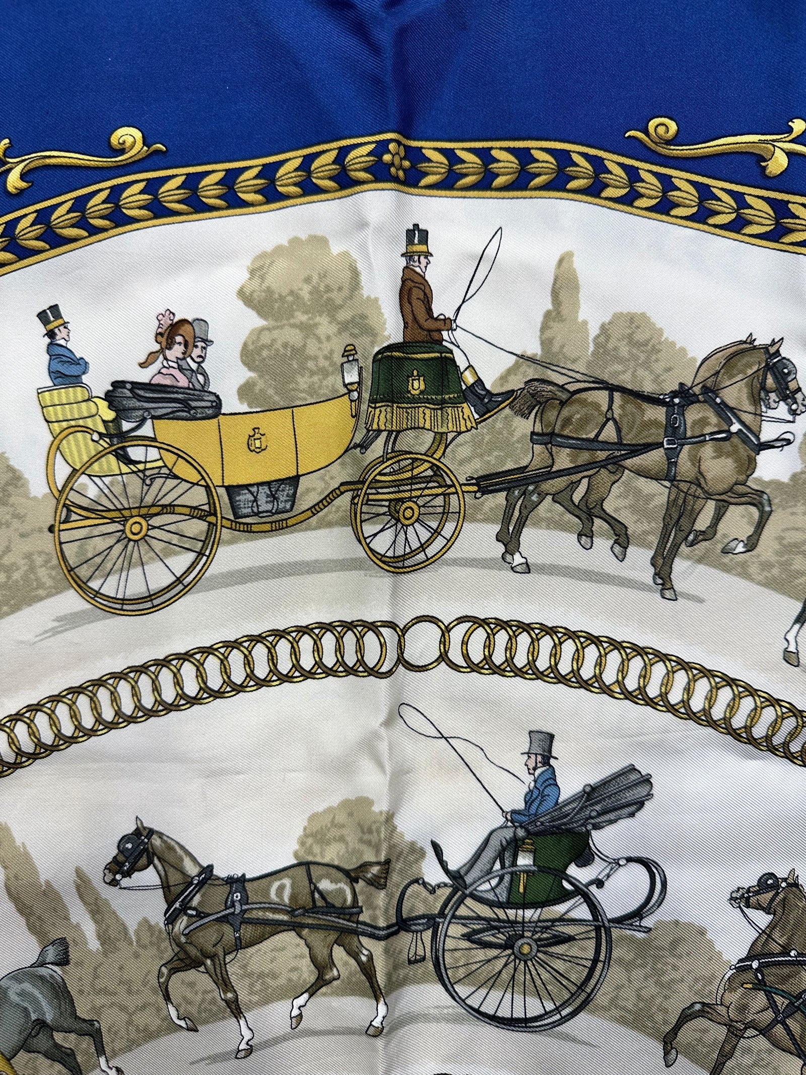Silk La Promenade De Longchamps Scarf 90