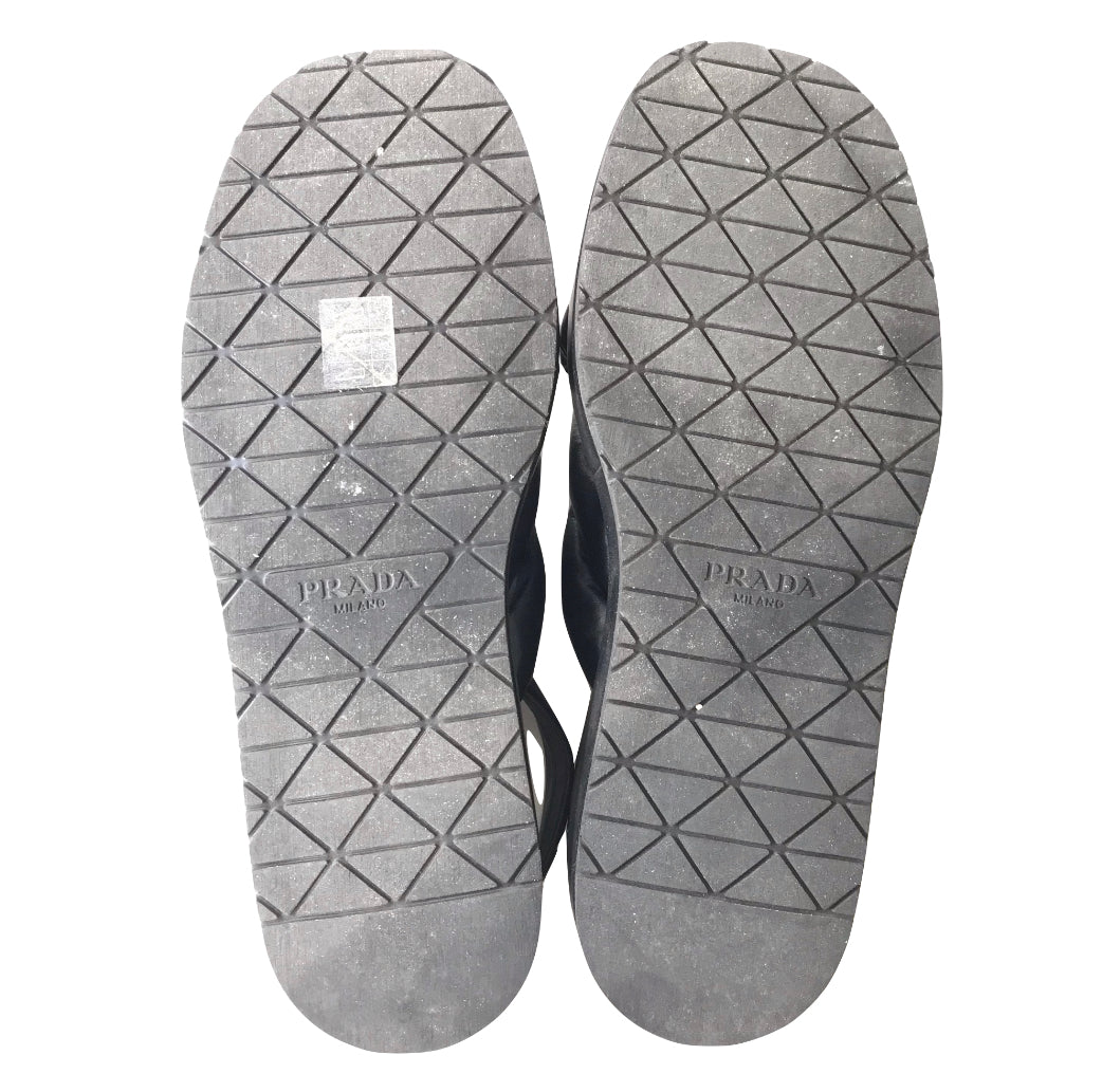Nappa Leather Flatform Sandals