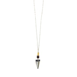 Lariat Large Crystal Pendant Necklace