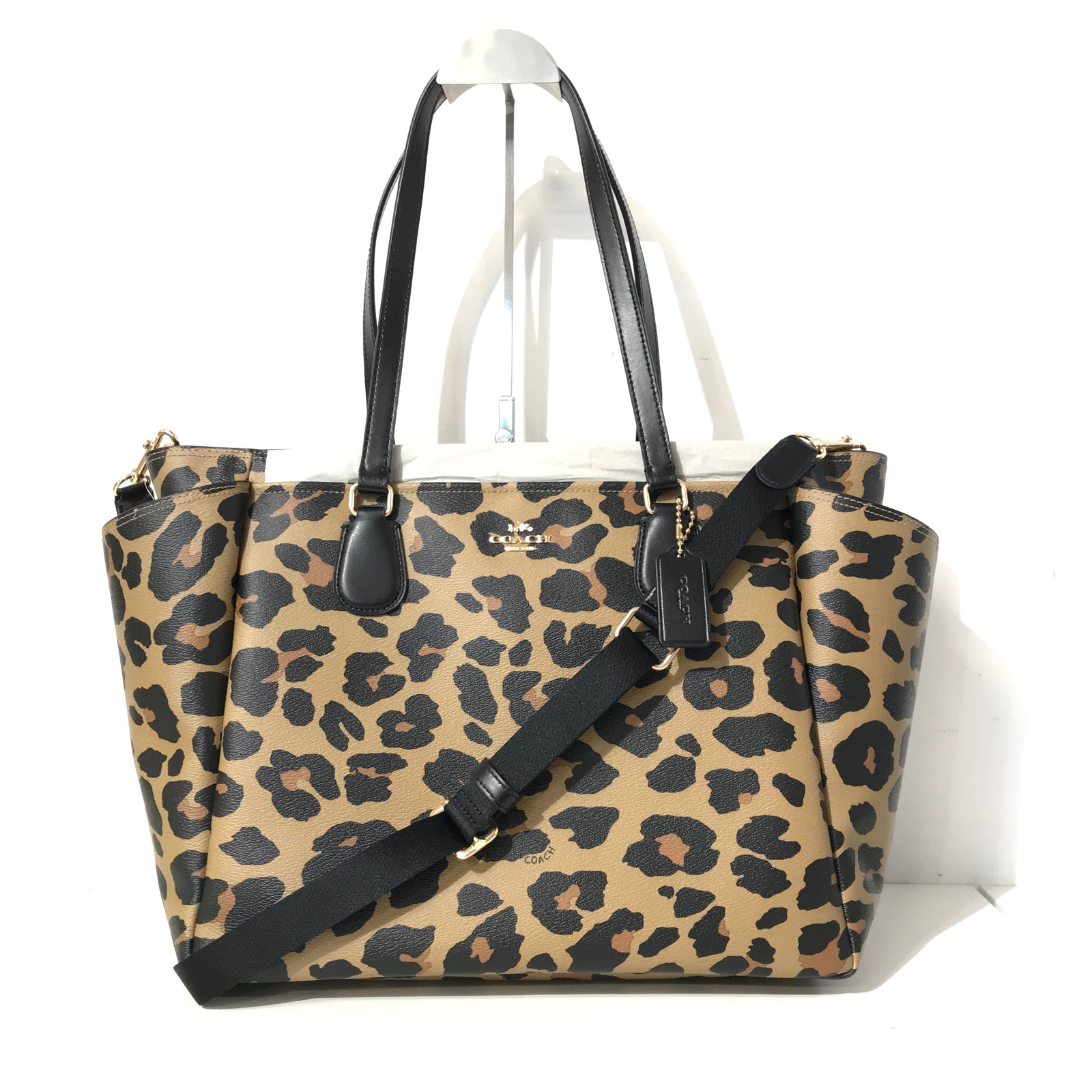 Leopard Print Large Baby Bag