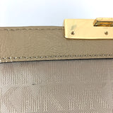 Nude Quilted Leather Shoulder Bag