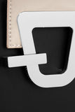 Johnny two-tone leather bucket bag