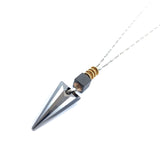 Lariat Large Crystal Pendant Necklace