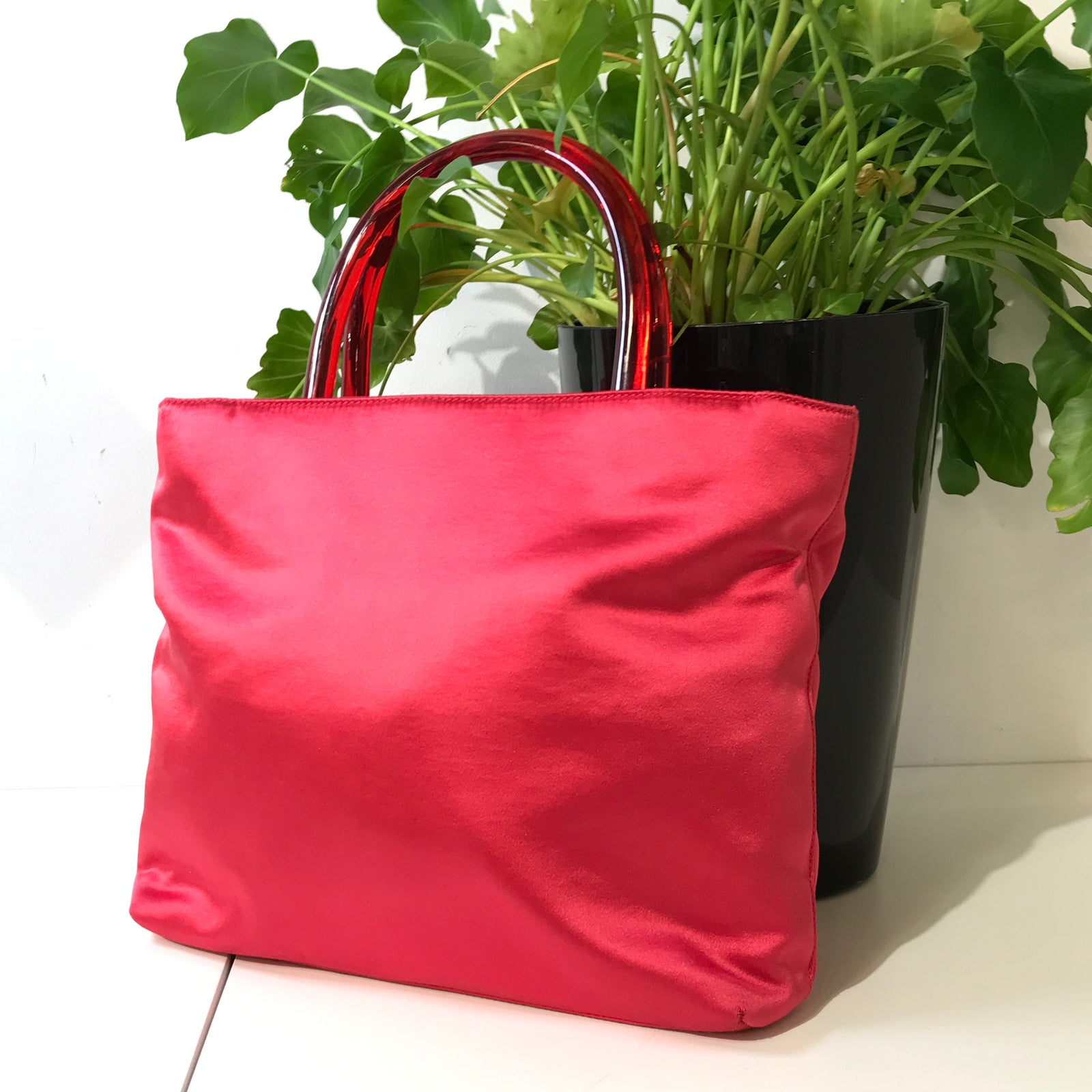 Tessuto Nylon Vela Tote Rosso