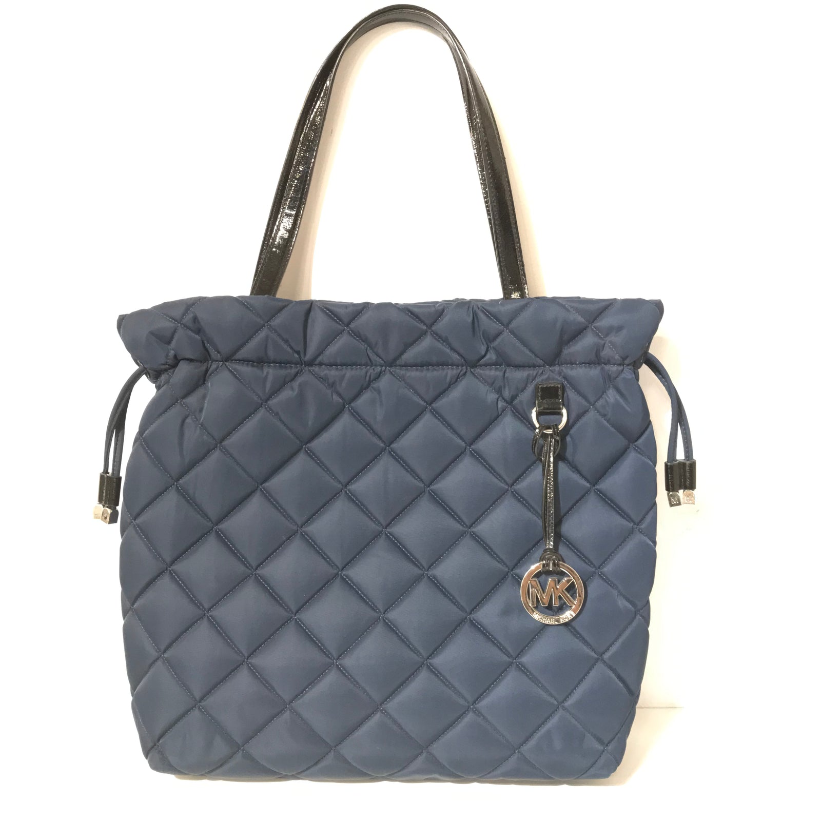 Navy Quilted Tote