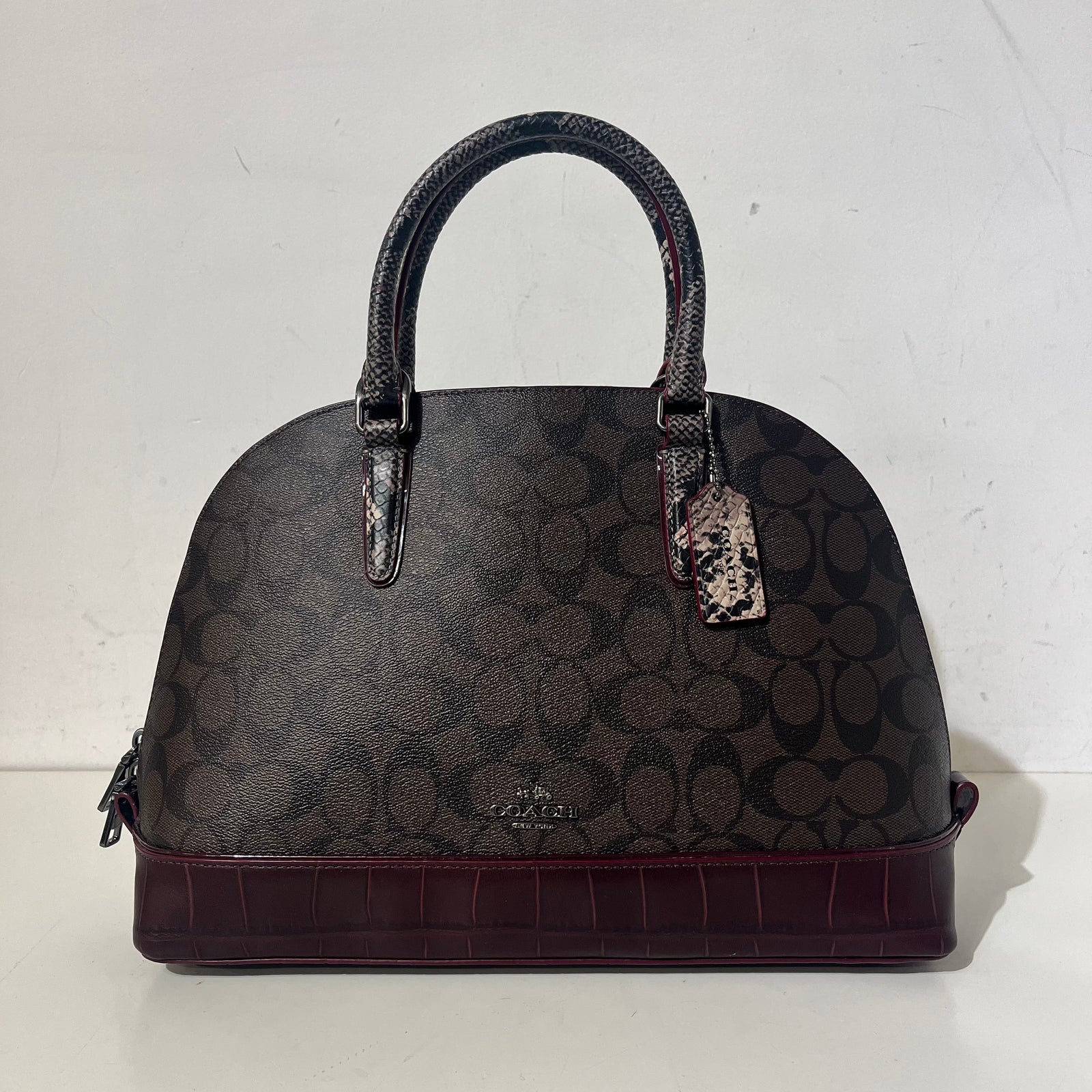 Brown Signature Satchel