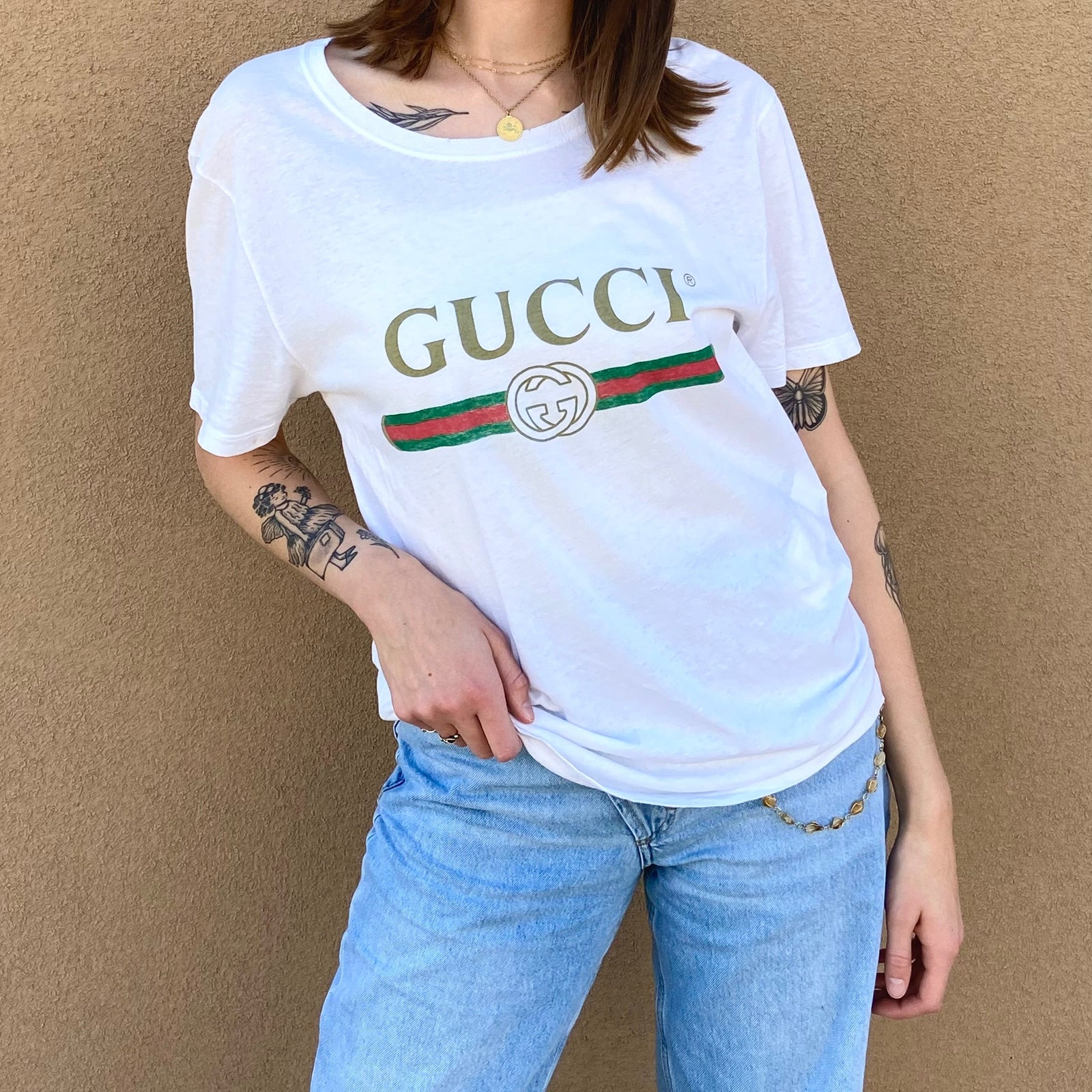 Unisex Oversize T-shirt with Gucci logo