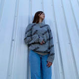Unisex All Over Logo Sweater
