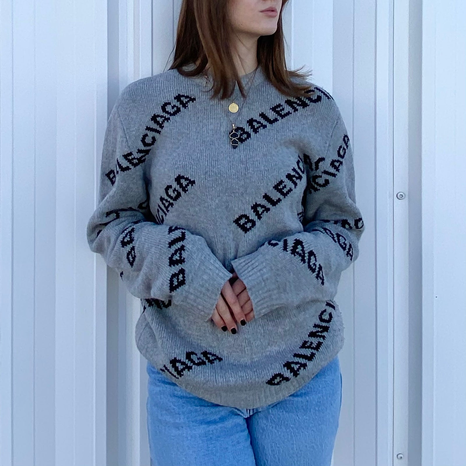 Unisex All Over Logo Sweater