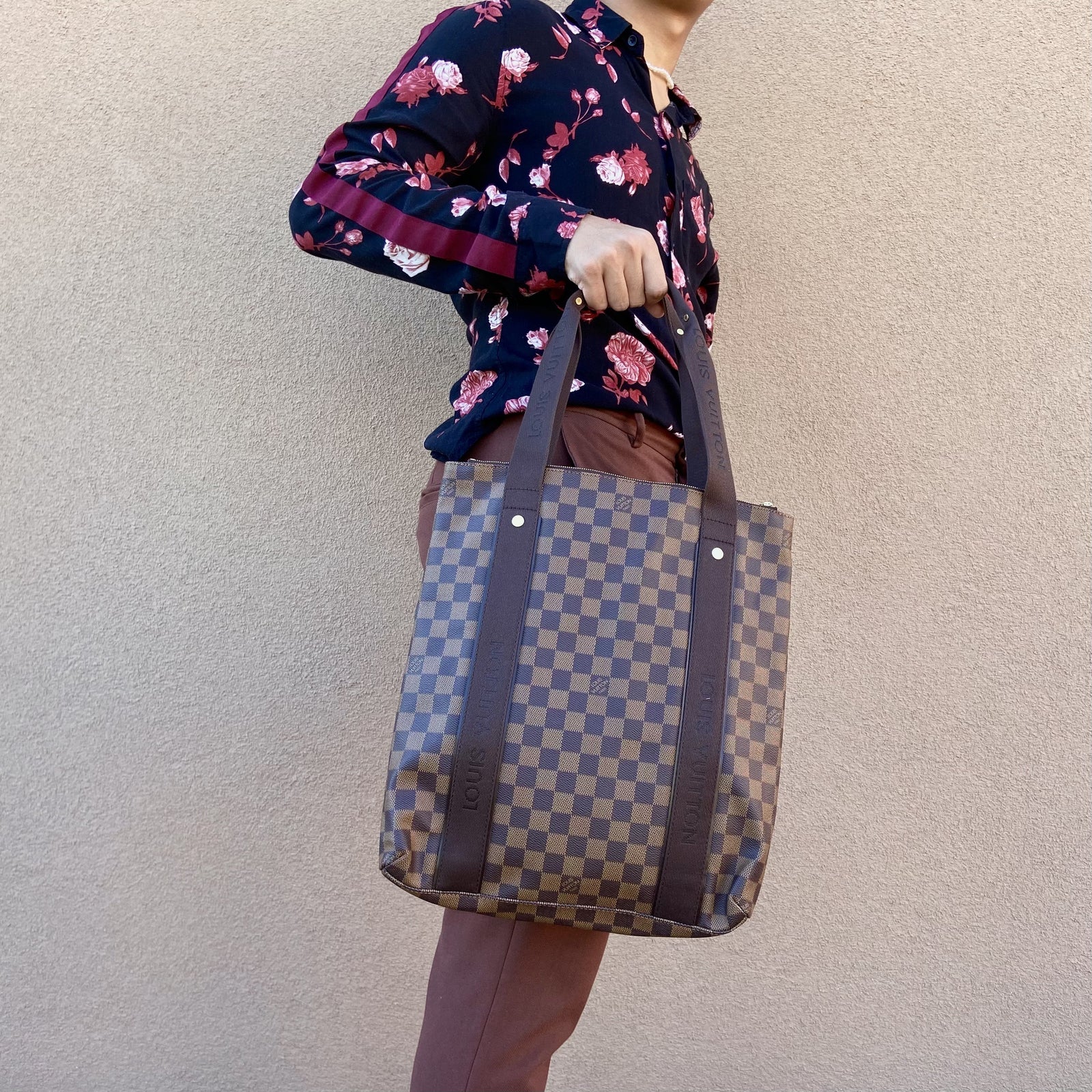 Damier Ebene Beaubourg Cabas