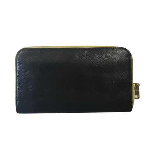 Prada Saffiano Zip Around Wallet