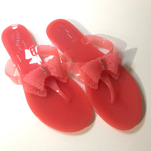Salmon Jelly Sandals
