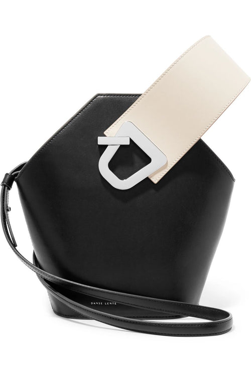 Johnny two-tone leather bucket bag