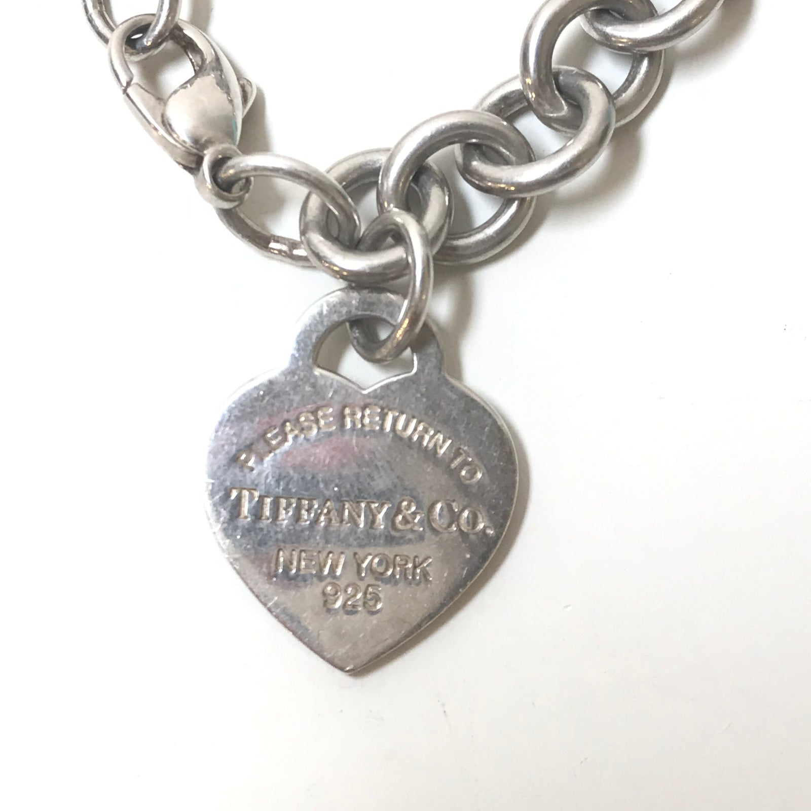 Sterling Silver Return to Tiffany Heart Tag Charm Bracelet