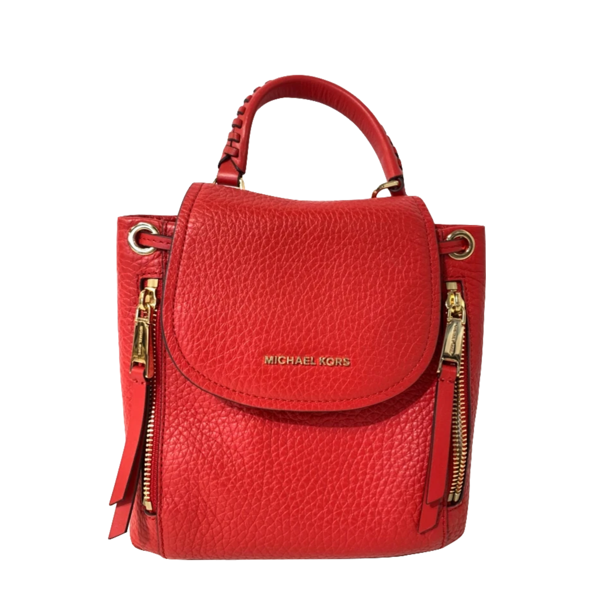 Michael kors mini best sale backpack red