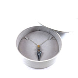Lariat Large Crystal Pendant Necklace