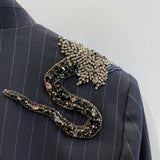 Beaded Snake Blazer