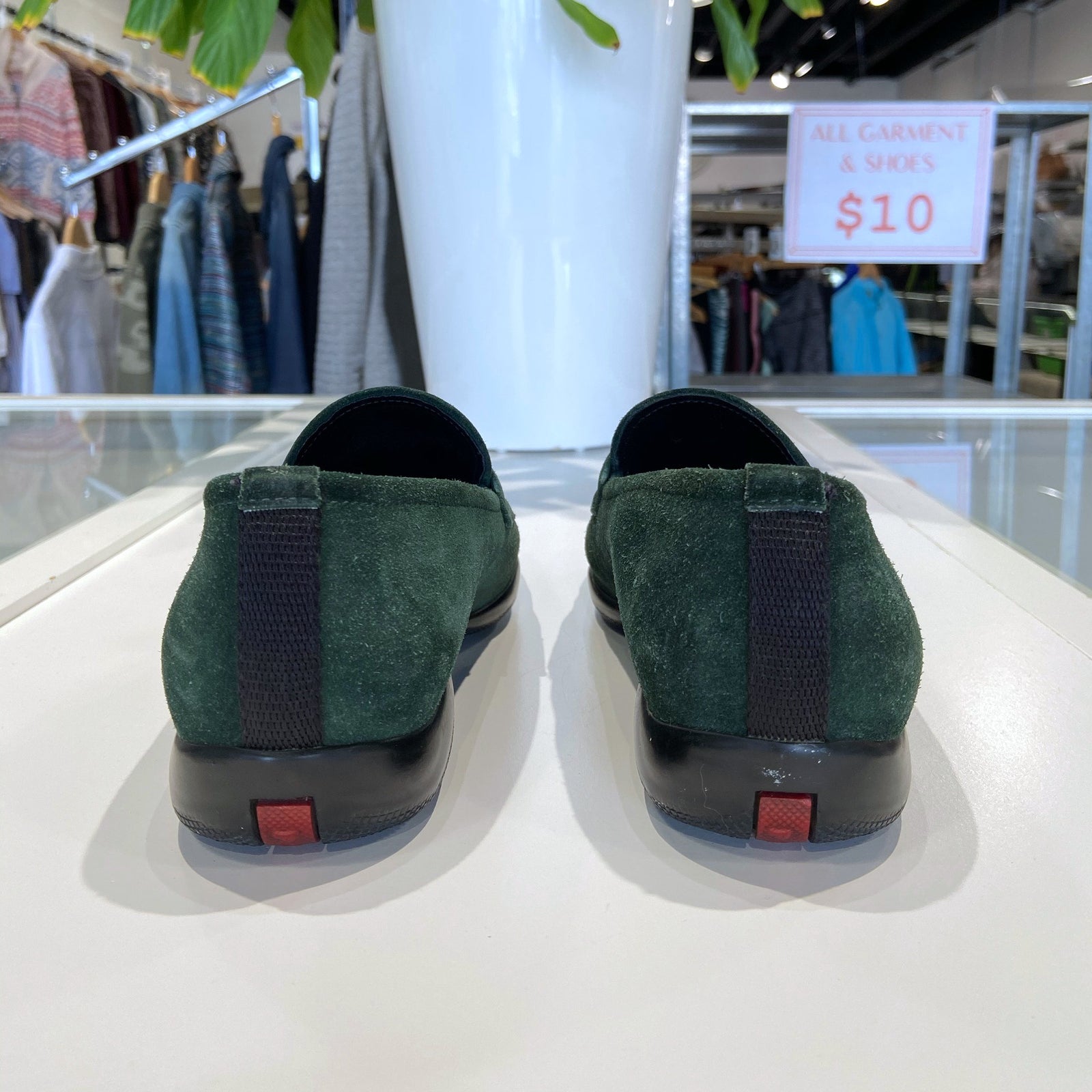 Green Suede Loafer