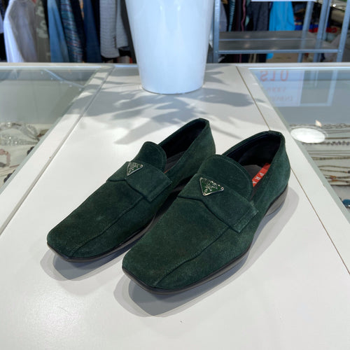 Green Suede Loafer