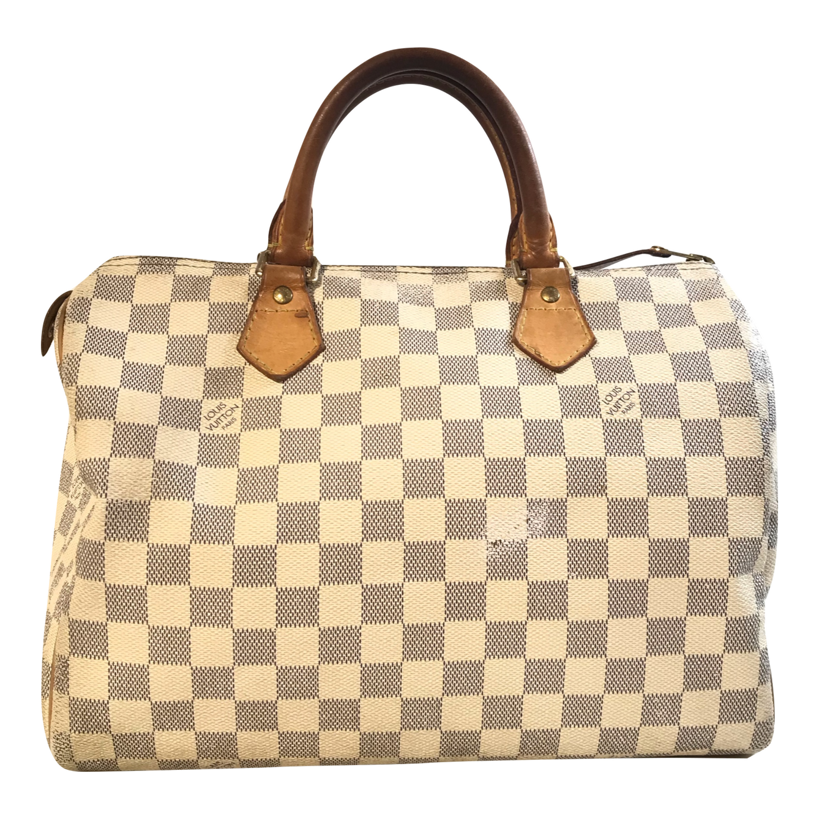 Louis Vuitton Speedy Damier Ebene (Without Accessories) 25 Brown in  Canvas/Leather with Brass - US