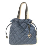Navy Quilted Tote