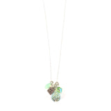 Light Green Cluster Necklace