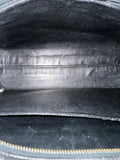 Lambskin Quilted Flap Tote Black
