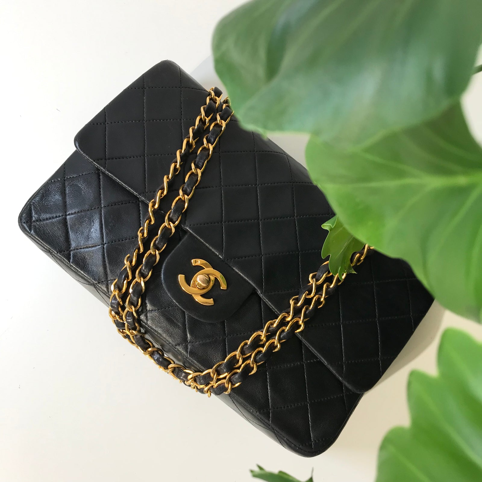 Lambskin Quilted Medium Double Flap