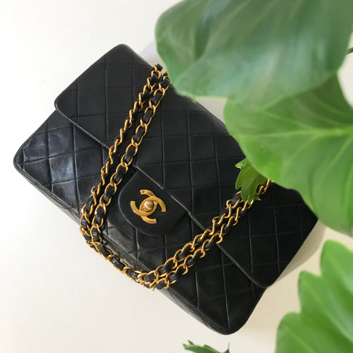 Lambskin Quilted Medium Double Flap
