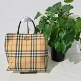 House Check Coated Canvas Tote