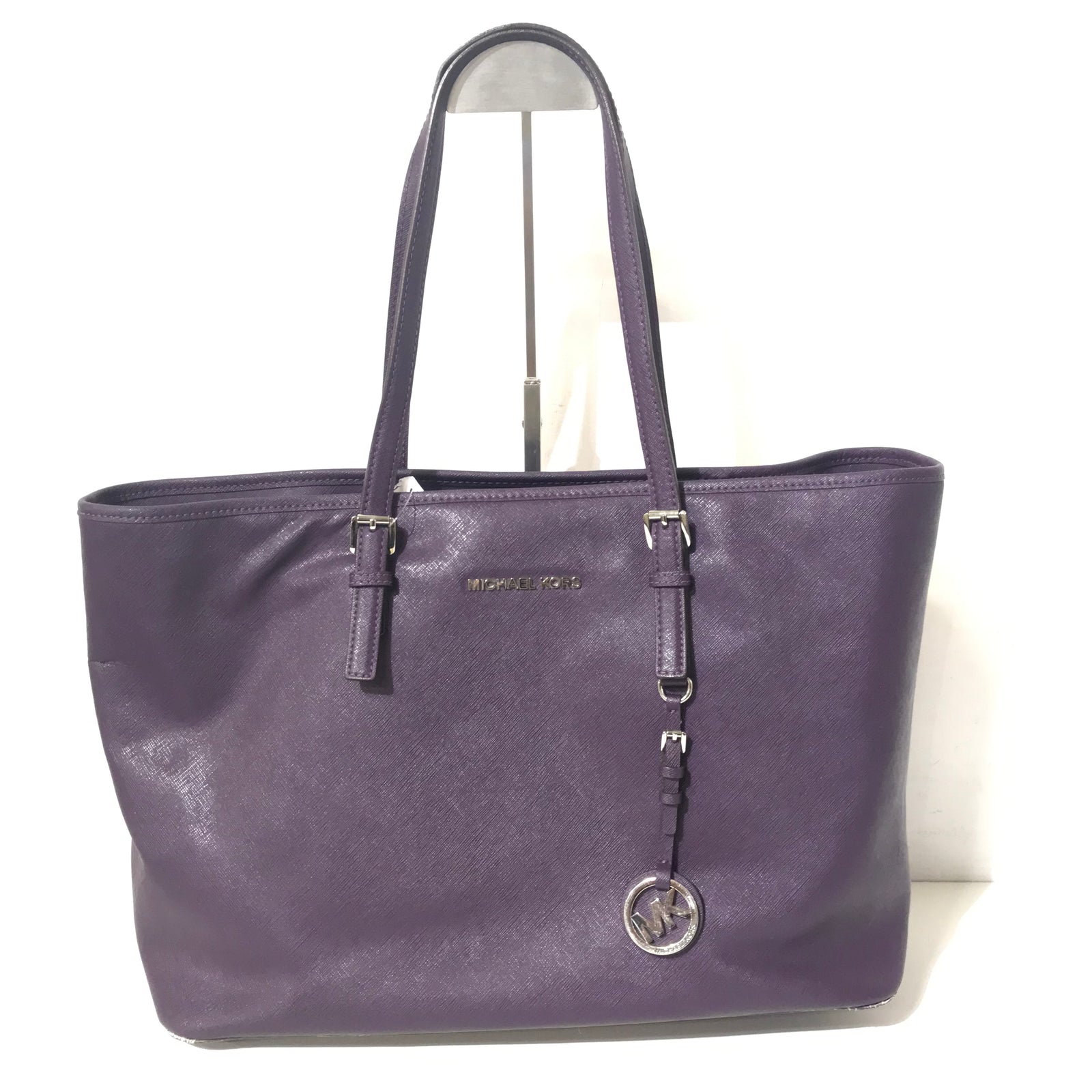 Purple Top Handle Bag