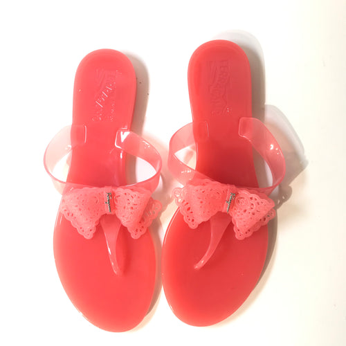 Salmon Jelly Sandals